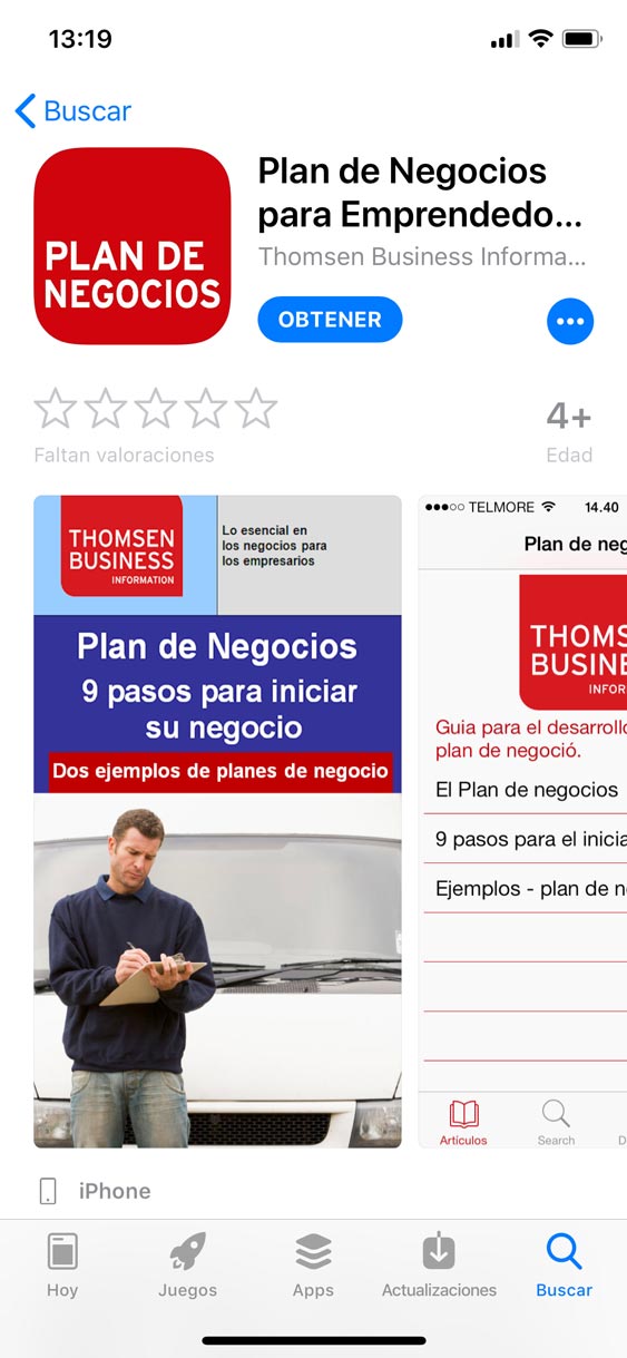 App de Plan de Negocio para Emprendedores