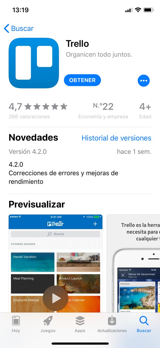 App de Trello