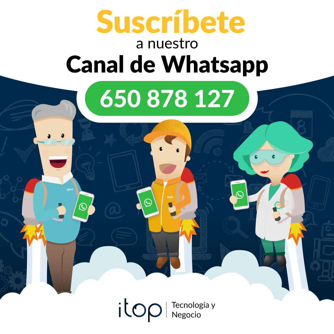¿Quieres estar al día en tecnología, innovación, subvenciones y mucho más? ¡Suscríbete a nuestro Canal de Whatsapp!