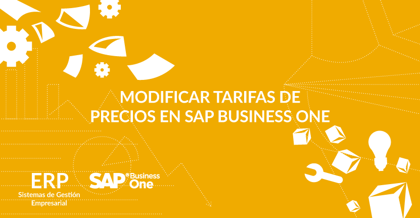 Modificar tarifas de precios en SAP Business One